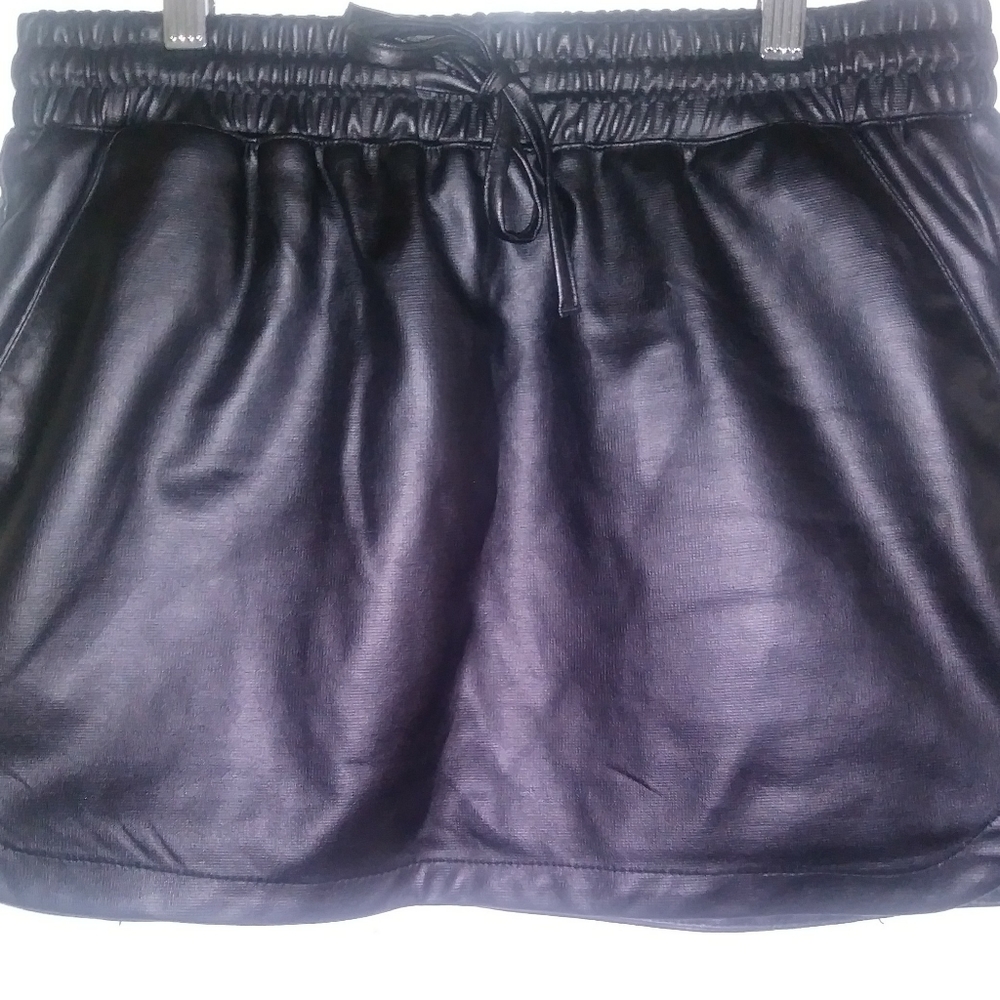 Pleather short skirt